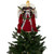 16" Red and Plaid Angel Christmas Tree Topper, Unlit